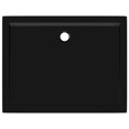 thumbnail image 3 of vidaXL Rectangular ABS Shower Base Tray Black 80x100 cm, 3 of 5