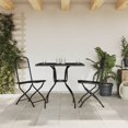 thumbnail image 1 of vidaXL 3 Piece Garden Dining Set Anthracite Metal Mesh, 1 of 5