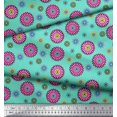 thumbnail image 2 of Soimoi Polyester Crepe Fabric Flower Artistic Printed Craft Fabric by The Yard 42 Inch Wide, 2 of 3