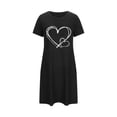 thumbnail image 4 of Cameland Chemises de Nuit à Manches Courtes pour Femmes Grande Taille, Douces et Confortables, Chemise de Sommeil Décontractée à Imprimé, Robe de Nuit pour Femmes, 4 of 4