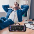 thumbnail image 4 of Haut-parleur Bluetooth, Haut-Parleurs Bluetooth Portables Tws, Haut-Parleurs Bluetooth, Haut-Parleur Bluetooth Portable d'Extérieur 15 W avec Caisson de Basses, Lumière LED, Microphone Carte Multifonction, Son avec Caisson de Basses, Radio FM, 4 of 4