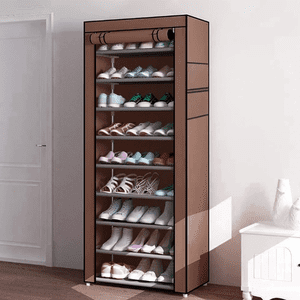 EGNMCR Rack de chaussures en tissu conçu pour la fonctionnalité et le style de ce sac de chaussures est un excellent ajout à n'importe quelle porte d'entrée ou porte-chaussures Clos