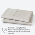 thumbnail image 2 of Bare Home Pillowcase Set - Premium 1800 Collection - Double Brushed - Ultra Soft - Standard Size, Grid - Stone/White, 2 Count, 2 of 5