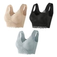 thumbnail image 1 of Timegard Plus Size Bras for Women Full-Coverage High Support Lace Wireless Comfortable Everyday Bras, 1 of 5