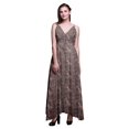 thumbnail image 1 of Bimba Floral Ladies Printed Resort Maxi DrawstringDressSpaghetti Strap Beach Wear-Large, 1 of 4