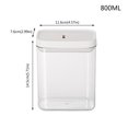 thumbnail image 3 of Oleegame 1PC Produce Storage Kitchen Storage Box Sealed Food Preservation Plastic Preservation Container Storage Tank Grains Sealed Can, 3 of 6