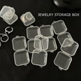 thumbnail image 4 of WIFKLSIIPG 50 Pack Small Clear Beads Storage Containers Box Lid for Storage of Small Items Crafts Jewelry Hardware 1.37*1.37 In(White), 4 of 8