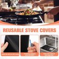 thumbnail image 3 of EIGTHTAIL 3 Pack Protecteurs de Brûleur de Cuisinière à Gaz avec 2 Couvre-Écarts Lavables Réutilisables pour Cuisinière à Gaz Coussinets de Protection pour Cuisinière à Gaz Samsung, 3 of 7