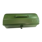 DOLITY Iron Tools Box Hardware Storage Garages Lockable Multipurpose Hand Tool Case Green