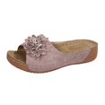 thumbnail image 1 of DXOUPM Ladies Sandal for Beach Flower Decoration Casual Open Toe Womens Sandals Daily Wear, 1 of 3