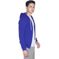 thumbnail image 4 of American Apparel Sweat à Capuche Zippé en Polaire Flex Unisexe, TTP, Lapis, 4 of 6