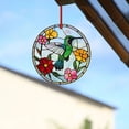 thumbnail image 2 of Stained Glass Window Hangings One Day Hummingbird Colored Glass Window Pendantone On One, 2 of 6