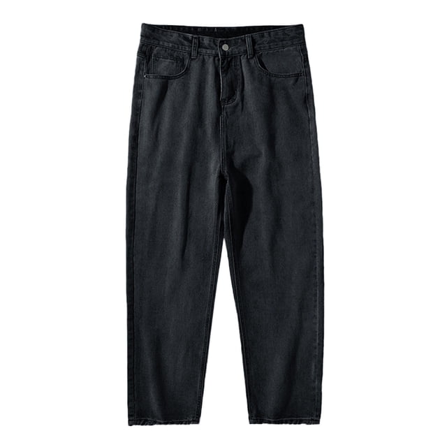 Mens Simple Solid Color Size 1 Japanese Washed Loose Straight Little L Trousers Jeans X Works Motion 511 Shorts for Men Slim Fit