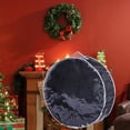 thumbnail image 5 of TUITOONM Single Sided Transparent Durable Christmas Wreath Storage Bag Dustproofs with Zippered Tote Large Product Container Bag, 5 of 5