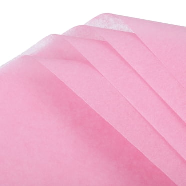 Unique Bargains 50 Sheets Pink Waterproof Tissue Paper 20x14 Inch Tissue Gift Wrapping Paper for Florist Bouquet Supplies