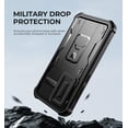 thumbnail image 3 of Dexnor for Samsung Galaxy S24 Case with Built-in Slide Camera Cover & Screen Protector & Kickstand, Heavy-Duty Shockproof Rugged Case Full-Body Bumper Protective Cover for Galaxy S24 2024, Black, 3 of 7