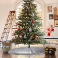thumbnail image 3 of MesaSe Sequined Christmas Tree Skirt  24-Inch Sequined Double-Layer Tree Cushion Christmas Tree Decoration  Double-Layer  Easy-To-Wear Christmas Tree Skirt, 3 of 5