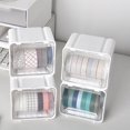 thumbnail image 4 of MesaSe Storage Box Stackable Space-saving Transparent Lid Living Room Bedroom Tape Box Home Desktop Organizer Household Supplies, 4 of 8