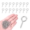 thumbnail image 1 of 250 Pack Crochets à Vis, M1.4x15mm Boulons à Œillets en Acier Inoxydable 304, 1 of 6