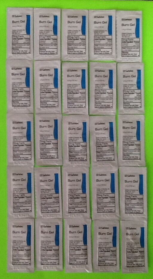 Lot 35pcs Burn Gel Pack Emergency First Aid Kit Survival Bug Bag