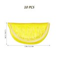 thumbnail image 3 of Garneck 10pcs Fake Lemon Blocks Artificial Lemon Slice Simulated Lifelike Fruit Props for Decoration Teaching Photography, 3 of 7