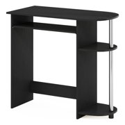 Pemberly Row Easy Assembly Computer Desk in Stainless Steel Tubes