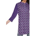 thumbnail image 4 of Moomaya Poly Crepe Mini Kurta Summer Tunic Printed Short Kurtis For Women, 4 of 5