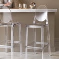 thumbnail image 2 of Tabouret de bar en plastique transparent Heavenly Collection pour salles à manger, 2 of 9