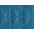 thumbnail image 1 of Ahgly Company Machine Washable Indoor Rectangle Transitional Deep Sky Blue Area Rugs, 4' x 6', 1 of 7
