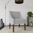 thumbnail image 2 of HomePop Fauteuil d'Appoint Moderne à Accoudoirs Incurvés, Feuille Grise, 2 of 11