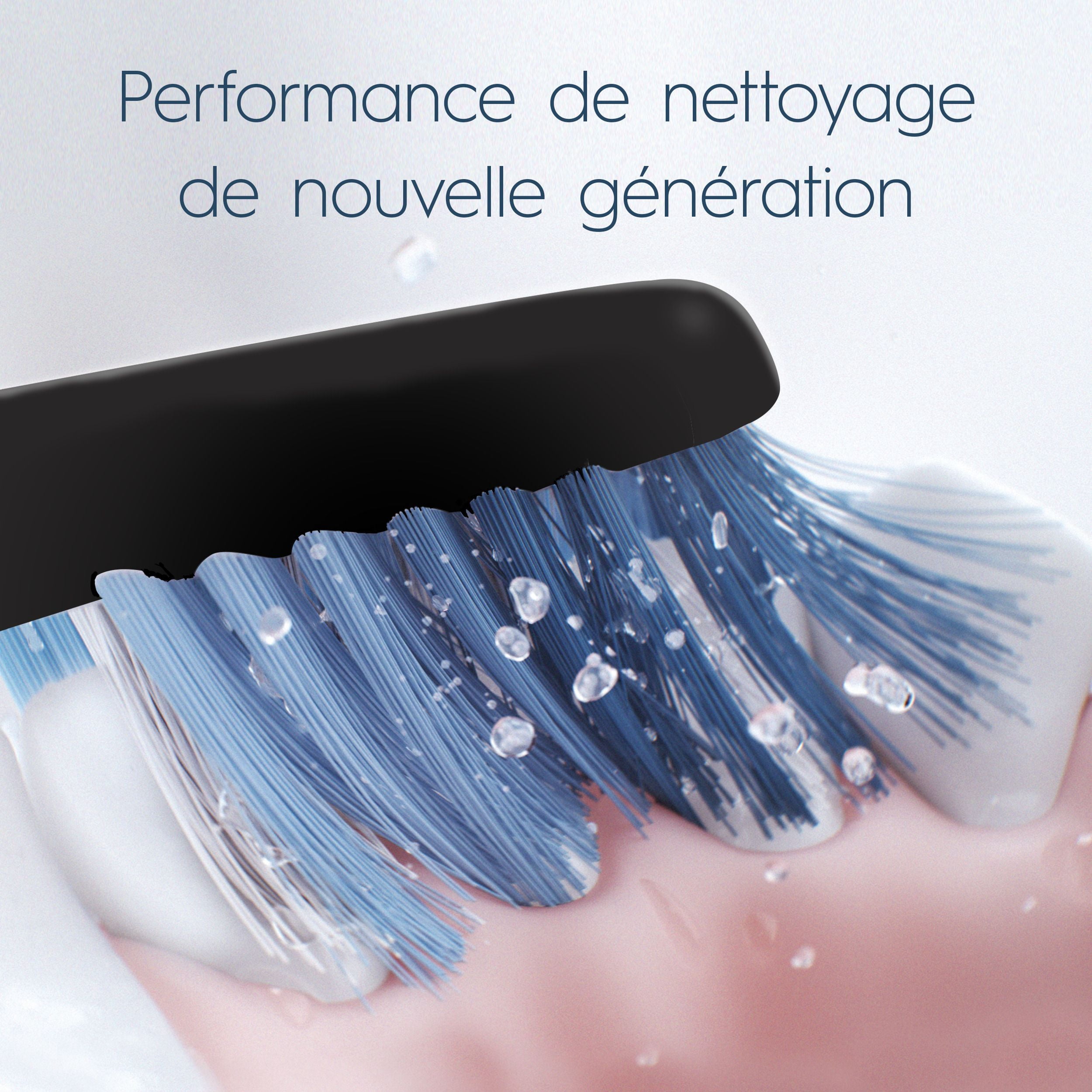 Oral-B Clic Têtes de Brosse de Rechange pour Brosse à Dents Nettoyage Optimal, Noir Lot de 2