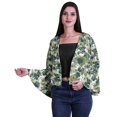 thumbnail image 1 of Moomaya Cardigan Boléro d'Été Court à Manches Évasées Intégrales Imprimé à devant Ouvert pour Femmes, 1 of 1