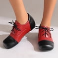 thumbnail image 2 of Wensltd Chaussures Plates à Lacets pour Femmes, Mode et Décontractées, Bout Rond, Chaussures en Cuir Souple Confortables, 2 of 8
