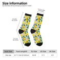 thumbnail image 2 of Lsque Lemon1 Printed Men's Crew Socks, Soft Durable Breathable Moisture-Wicking with Odor Control Cotton socks, 2 of 6