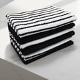 thumbnail image 3 of Hometrends Bar Mop Dish Cloth 6 pack, 100% Cotton, Black, 3 of 5
