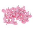 thumbnail image 1 of Rongfmy 50 Pieces Push Drawing Office Thumbtack Pink, 1 of 9
