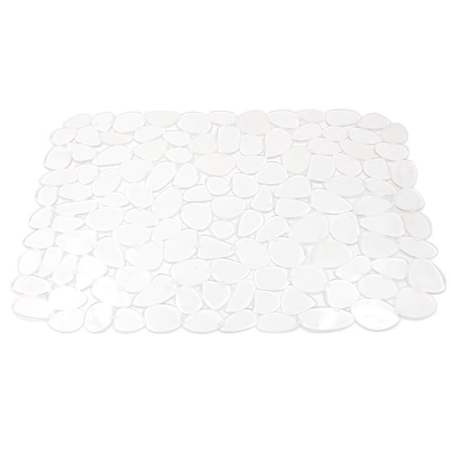 Meitianfacai Tapis d'Évier de Cuisine Domestique 2 Pcs Tapis d'Évier Multifonctionnel Présentant un design Moderne Type Galet en Matériau PVC flexible et Robuste. le Tapis Mesure 40 x 30 cm et Peut Être Découpé pour s'Adapter à Diverses Formes d'Évier. Il Est Inodore, Facile à Nettoyer et Offre un Amorti pour la Vaisselle Tout en Protégeant l'Évier des Égratignures. Montré dans une Finition Blanche, Convient à la Plupart des Éviers de Cuisine.