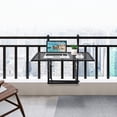 thumbnail image 3 of Costway Table Suspendue Pliante Réglable pour Balcon et Rambarde, Table de Patio/terrasse, Noir, 3 of 10