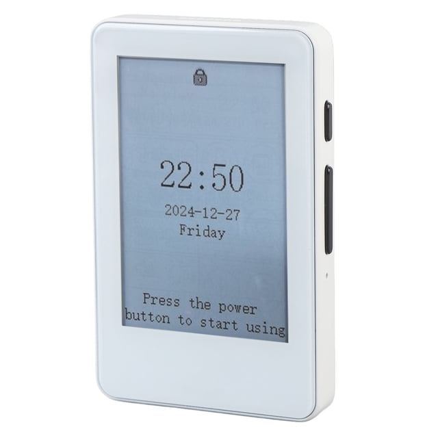 Lecteur de Livres à Écran d'Encre 2,7 Po, Lecteur MP3 Portable Compact, Longue Autonomie, Prise en Charge du Commutateur de Rétroéclairage, Lecteur de Livres Électrique pour Longs Trajets