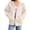 Beige, variant on Aocisk Womens Zip Up Jacket Stylish Solid for Everyday Wear Long Sleeve Coat Hoodies and Sweatshirts Loose Fit Yellow S