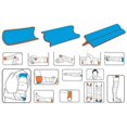 thumbnail image 4 of MERIGLARE Foam Bandage Splin Splint Compact Waterproof Comfortable Material Can Be Cut for 15x92cm, 4 of 9
