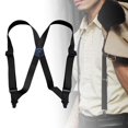 thumbnail image 3 of lionlar Suspenders for Men Adjustable Pants Utility for Wedding Black, 3 of 9