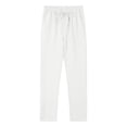thumbnail image 1 of WRKEKC Casual Pants for Men Spring Fall Fashion Solid Color Drawstring Elastic Waist Long Pants for Daily Casual Outings Lounge　Wear, 1 of 9