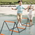 thumbnail image 4 of ZLight Échelle d'Agilité Pliable, Jeu de Pieds, Libère le Potentiel d'Agilité, Entraînement de Football, Échelle d'Agilité pour le Football, Noir+orange, 8 Compartiments, 4 of 6