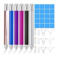 thumbnail image 2 of Crystal Painting Pen Glue Muds Assortment Home Ornament Making Set Portable Rhinestone Embroidery Tool Kit Ornament Handicraft Accessories, 2 of 8