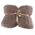 thumbnail image 3 of Chunky Knit Blanket Merino Wool Hand Made Throw Boho Bedroom Home Decor Giant Yarn, 3 of 3
