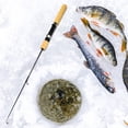 thumbnail image 3 of Winter Shrimp Fishing Rod Mini Ice Fishing Rod Metal Carbon Fishing Rod Anti Slip Wood, 3 of 8