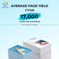 thumbnail image 3 of TCT C3500 Compatible Cyan Toner Cartridge for Ricoh 888607 841345, 3 of 5
