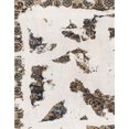 thumbnail image 1 of Ahgly Company Intérieur Rectangle Abstrait Blanc Chocolat Beige Abstrait Zone Tapis, 5' x 7', 1 of 6