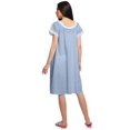 thumbnail image 4 of Moomaya Chemise de Nuit d'Allaitement pour Femmes à Col Rond Imprimée en Popeline de Coton, 4 of 4